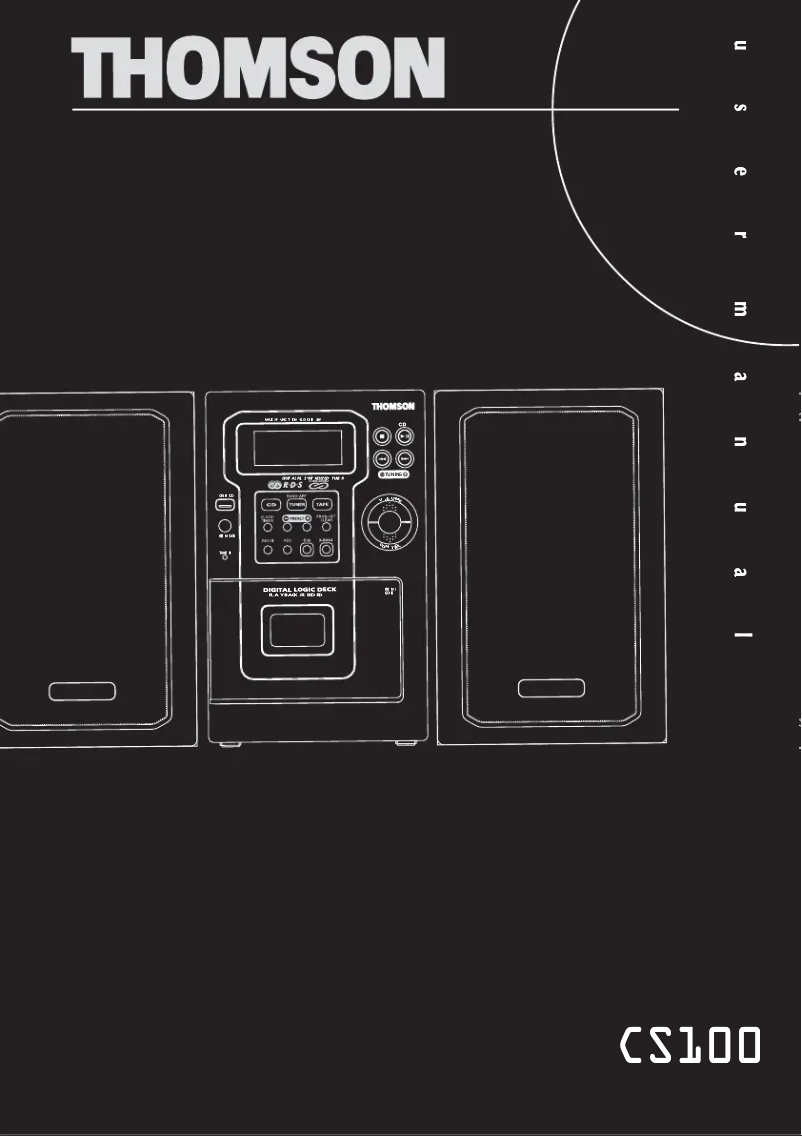 Página 1 del manual Manual de usuario Thomson CS100
