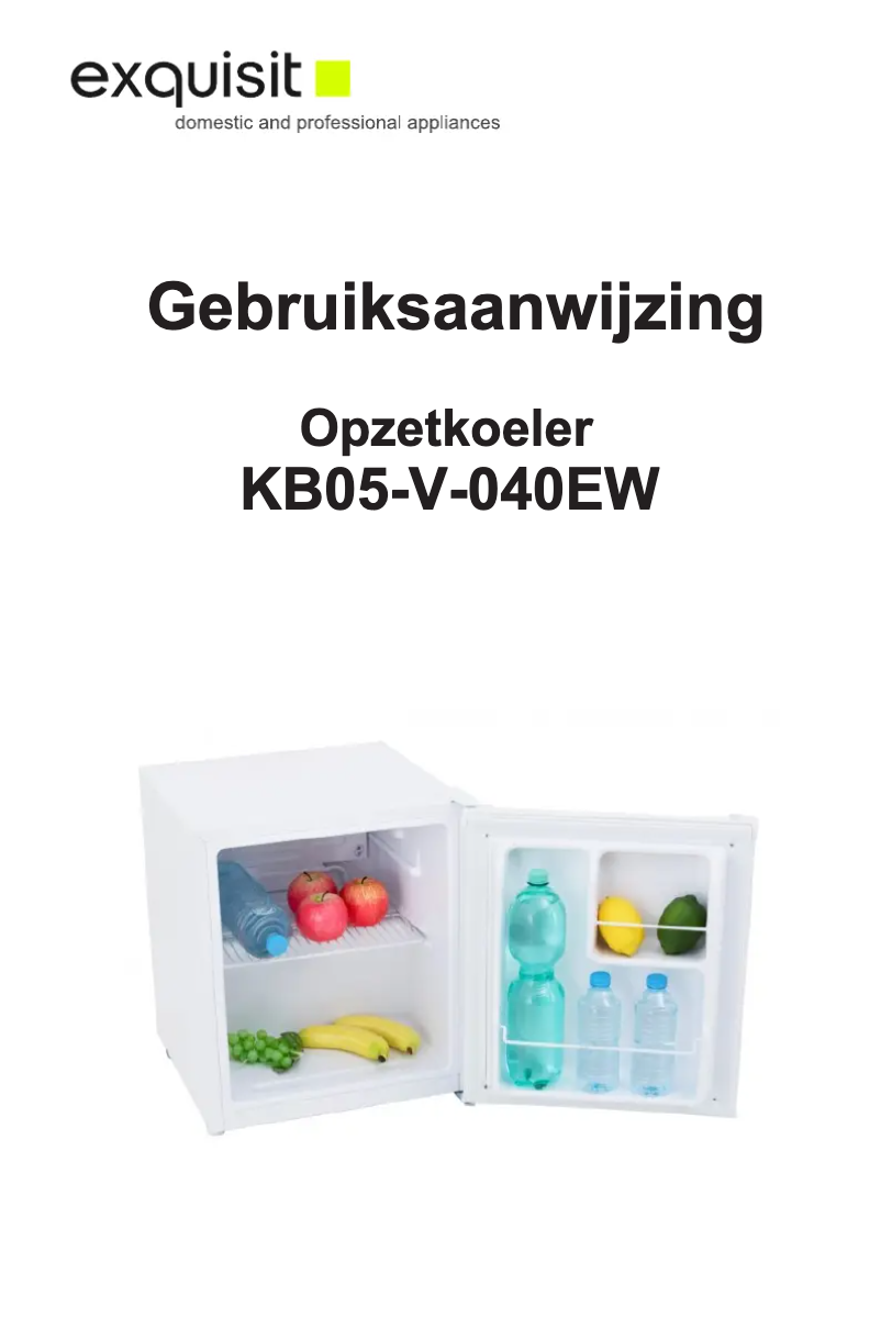 Page 1 de la notice Manuel utilisateur Exquisit KB05-V-040EW