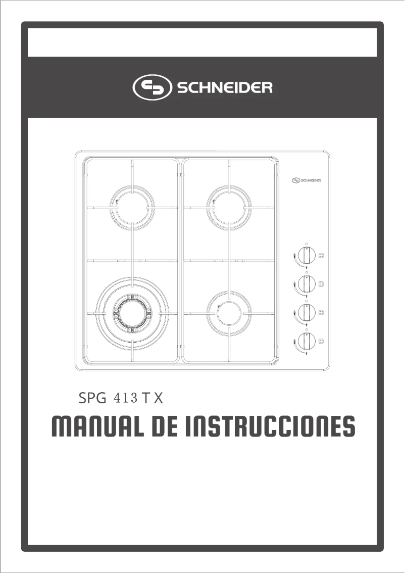 Page 1 de la notice Manuel utilisateur Schneider SPG 413T X