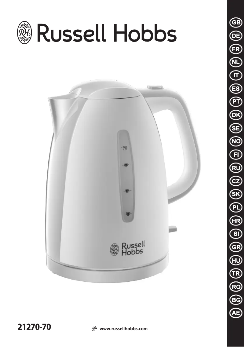 Page 1 de la notice Manuel utilisateur Russell Hobbs Premium 21270-70