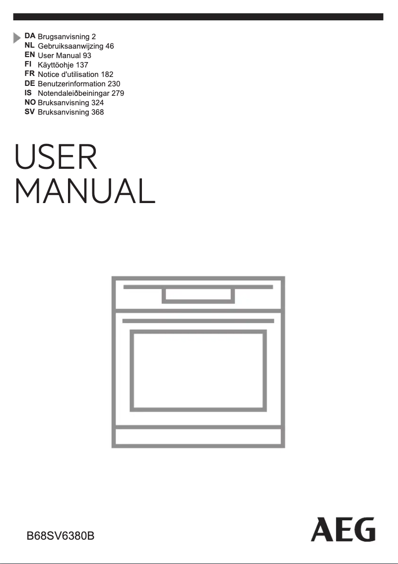 Page 1 de la notice Manuel utilisateur AEG SteamBoost B68SV6380B