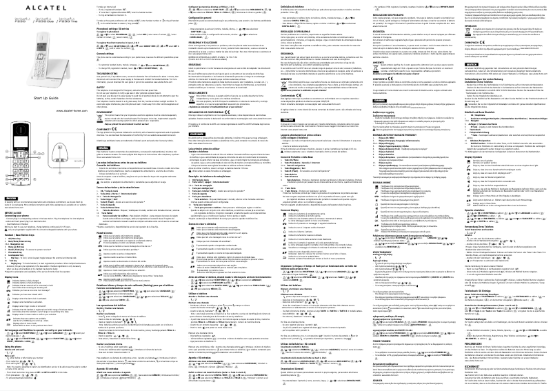 Page 1 de la notice Manuel utilisateur Alcatel Versatis F230