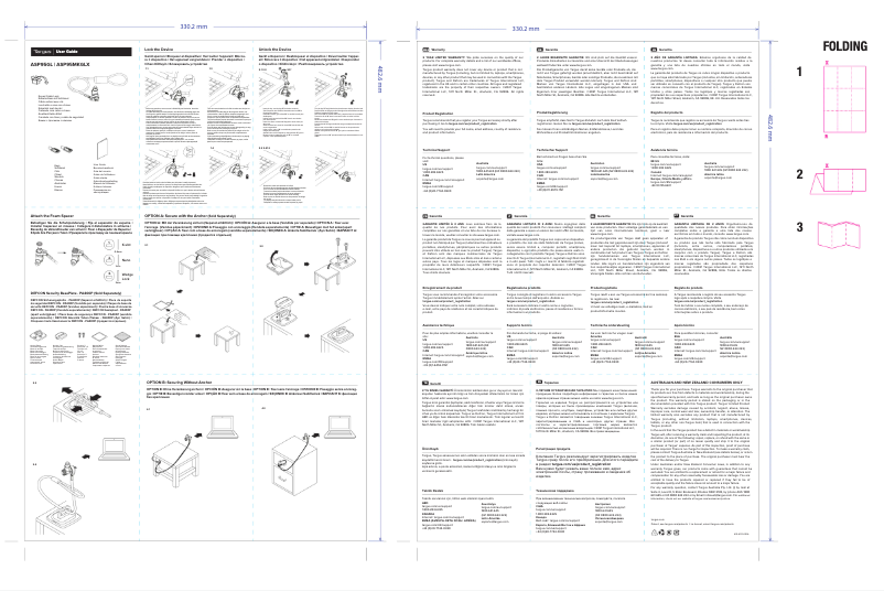 Page 1 de la notice Manuel utilisateur Targus ASP95GL
