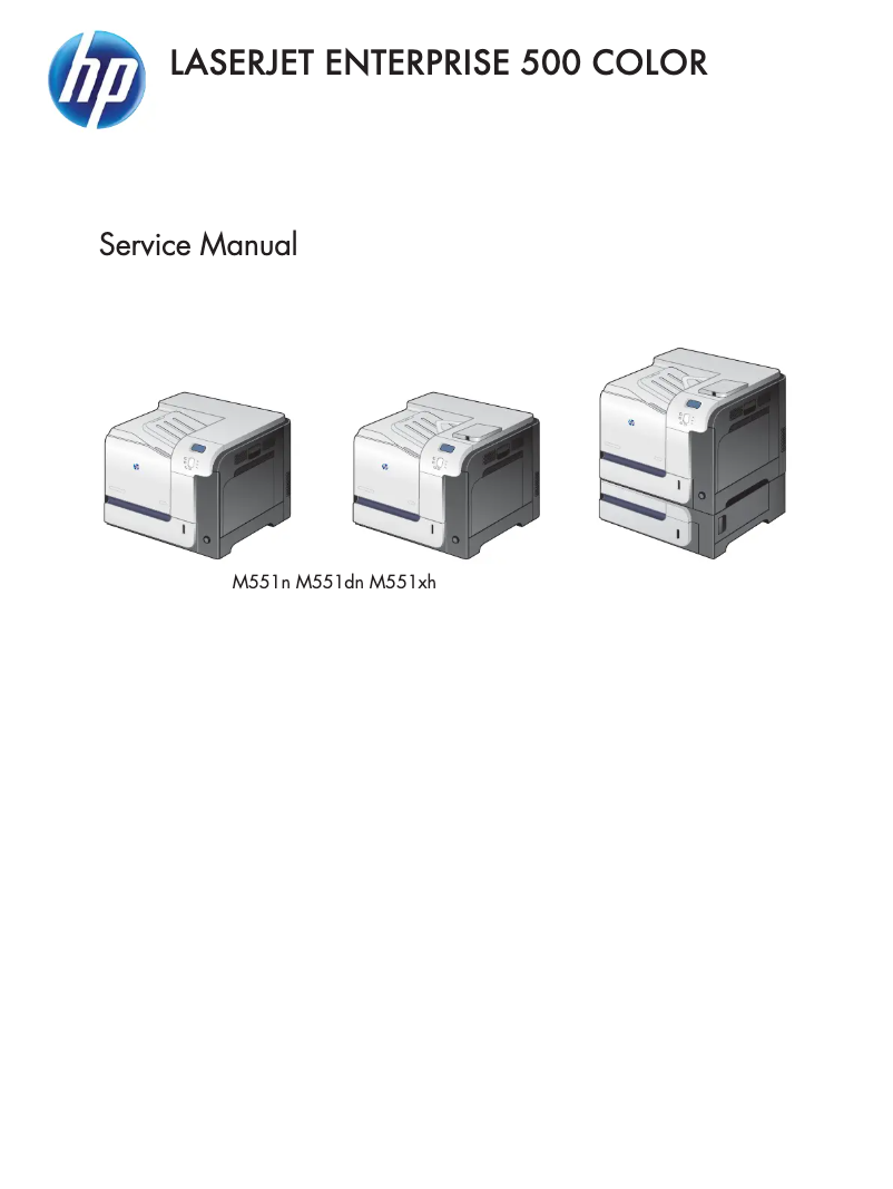 Página 1 del manual Manual de usuario HP LaserJet Enterprise 500 M551dn
