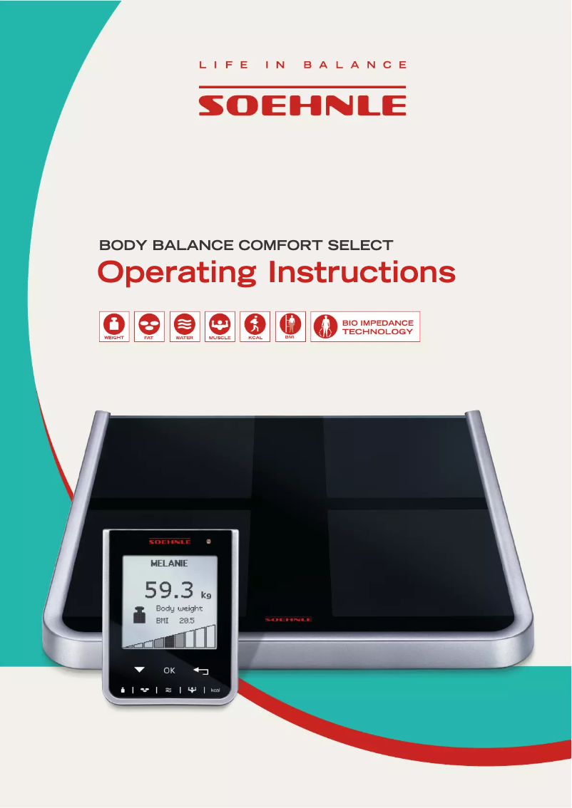 Página 1 del manual Manual de usuario Soehnle Body Balance Comfort Select 63760 4