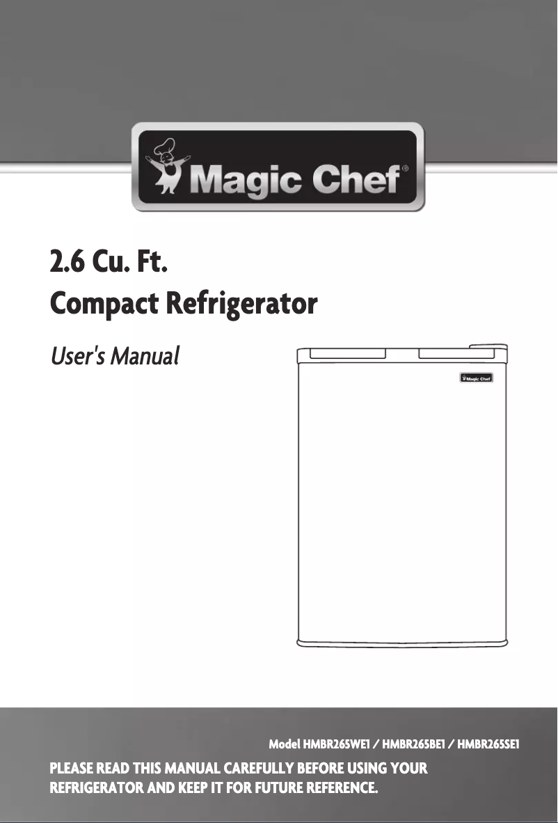 Page 1 de la notice Mode d'emploi Magic Chef HMBR265SE1