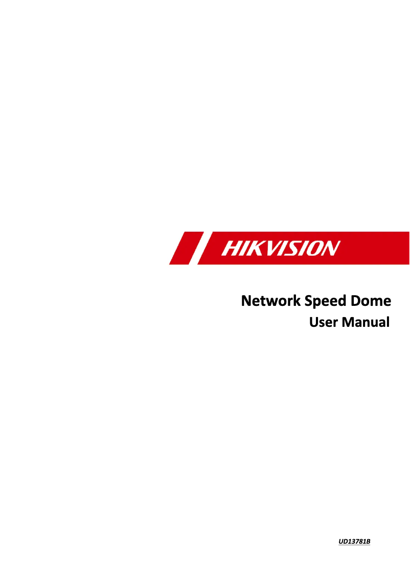Page 1 de la notice Mode d'emploi Hikvision DS-2DY3320IW-DE4
