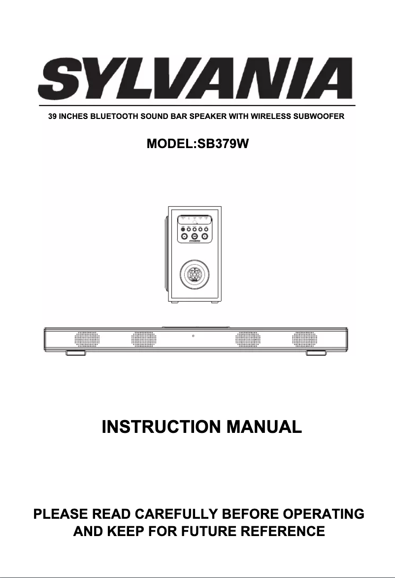 Page 1 de la notice Manuel utilisateur Sylvania SB379W