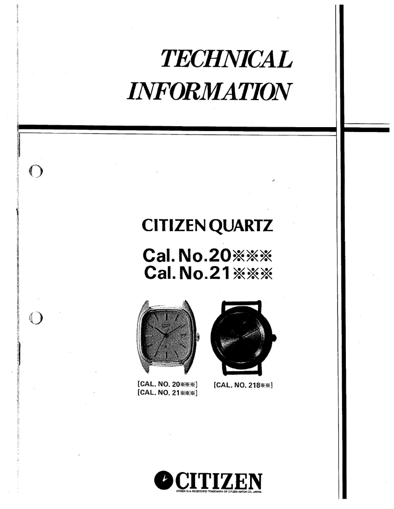 Image de la première page du manuel de l'appareil Cal 2040