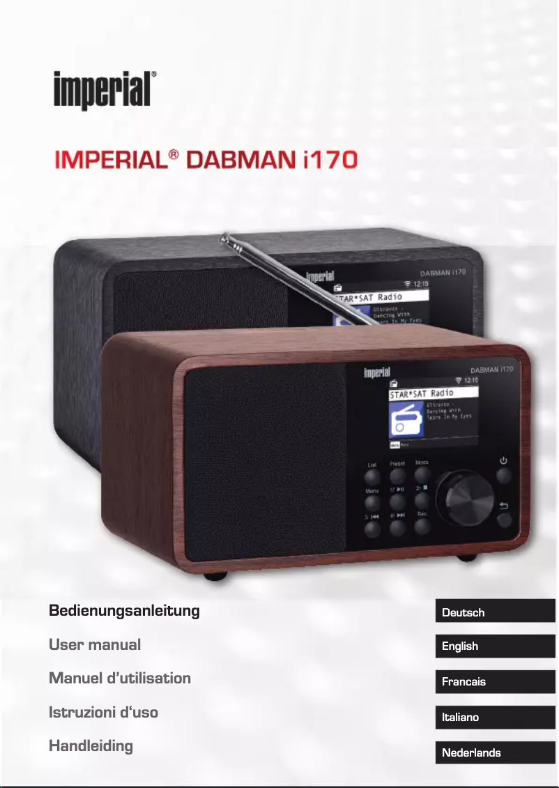 Page 1 de la notice Manuel utilisateur Imperial Dabman i170