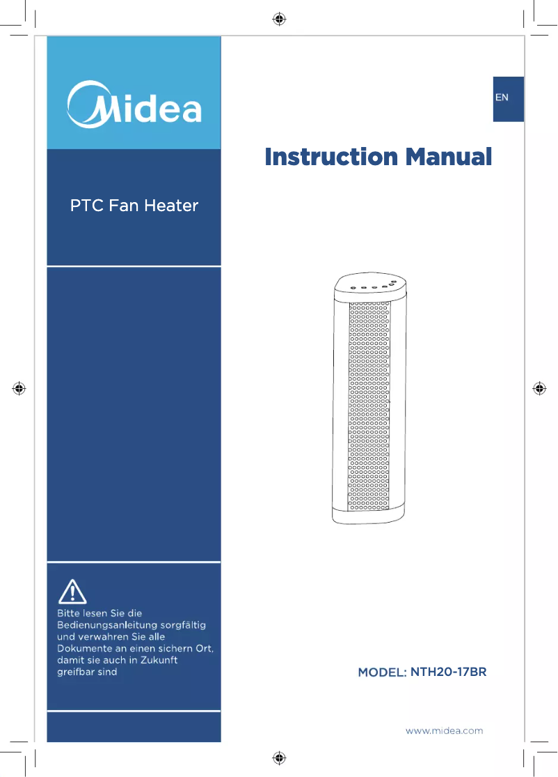 Page 1 de la notice Manuel utilisateur Midea NTH20-17BR