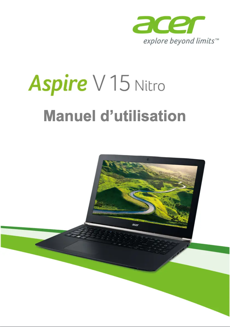 Page 1 de la notice Manuel utilisateur Acer Aspire V15 Nitro