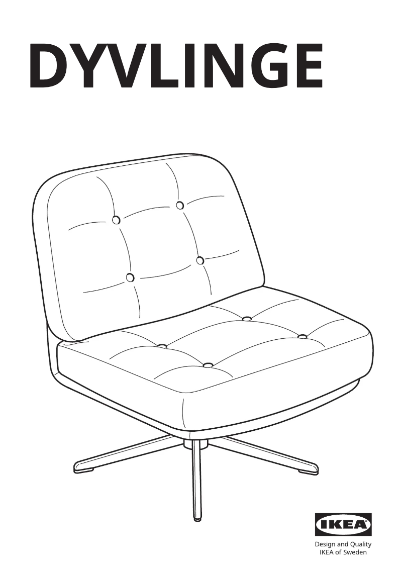 Page 1 de la notice Manuel utilisateur Ikea DYVLINGE 605.551.53