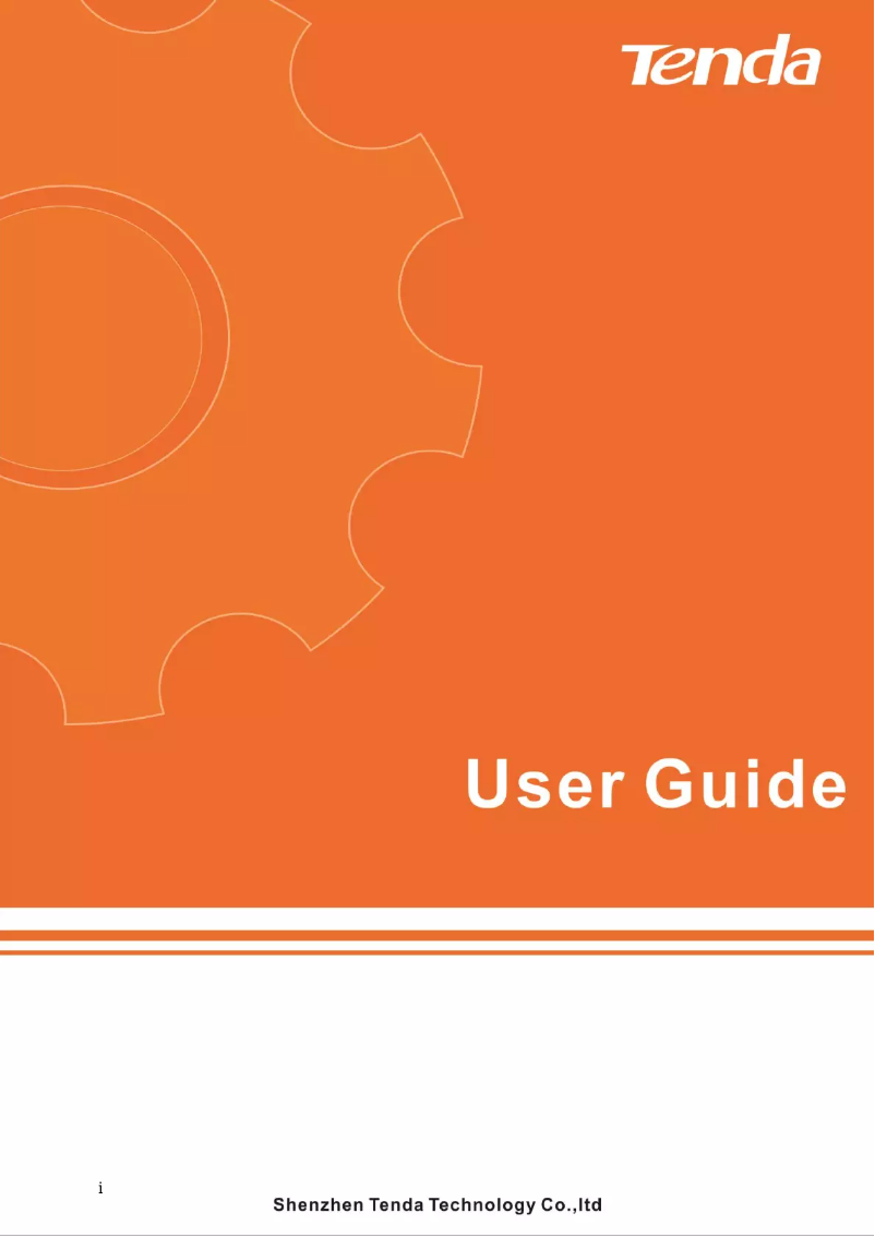 Page 1 de la notice Manuel utilisateur Tenda F3