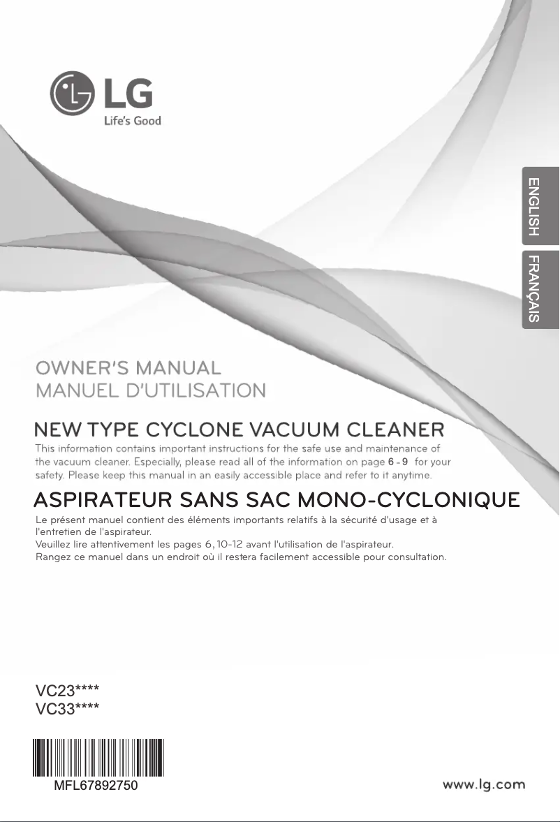 Página 1 del manual Manual de usuario LG VC2316NND