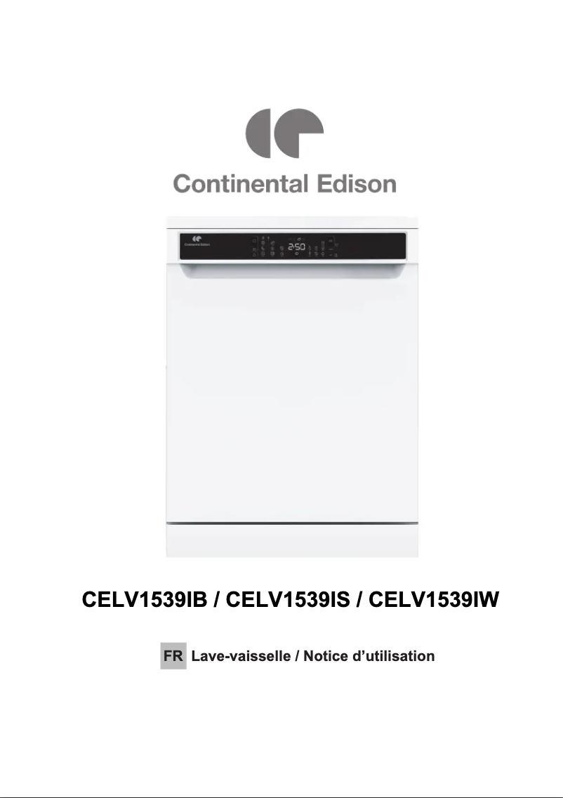 Page 1 de la notice Manuel utilisateur Continental Edison CELV1539IB