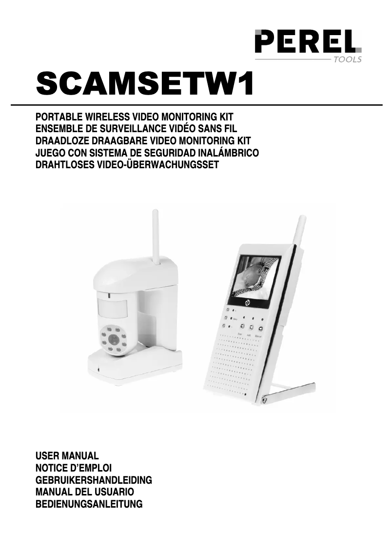 Page 1 de la notice Manuel utilisateur Perel SCAMSETW1