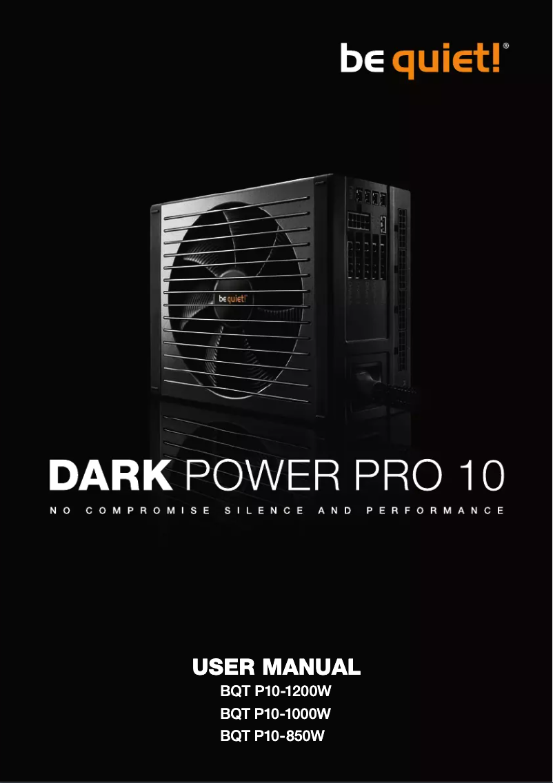 Página 1 del manual Manual de usuario Be Quiet! Dark Power Pro 10 1200W