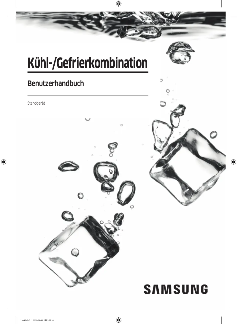 Page 1 de la notice Manuel utilisateur Samsung RF50A5202S9