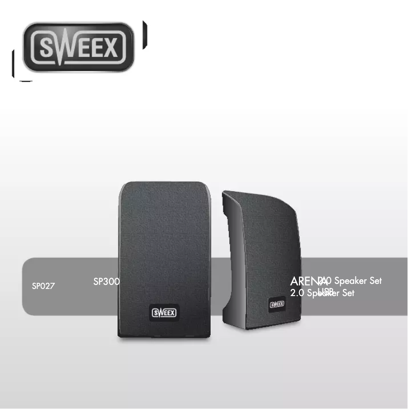 Page 1 de la notice Manuel utilisateur Sweex SP027