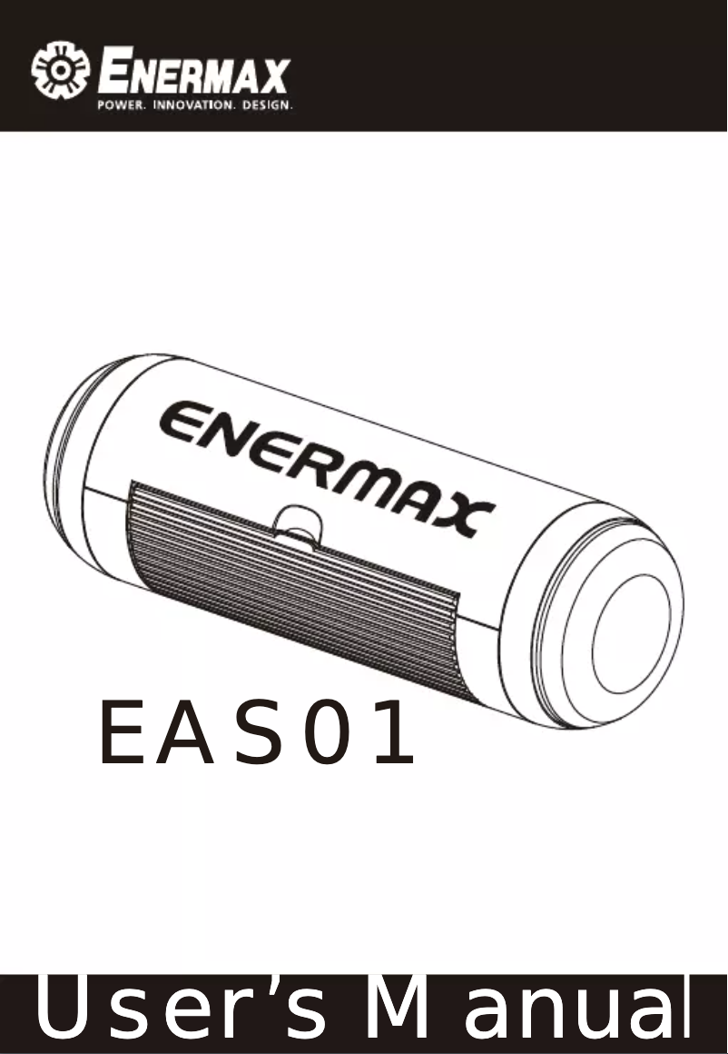 Page 1 de la notice Manuel utilisateur Enermax EAS01