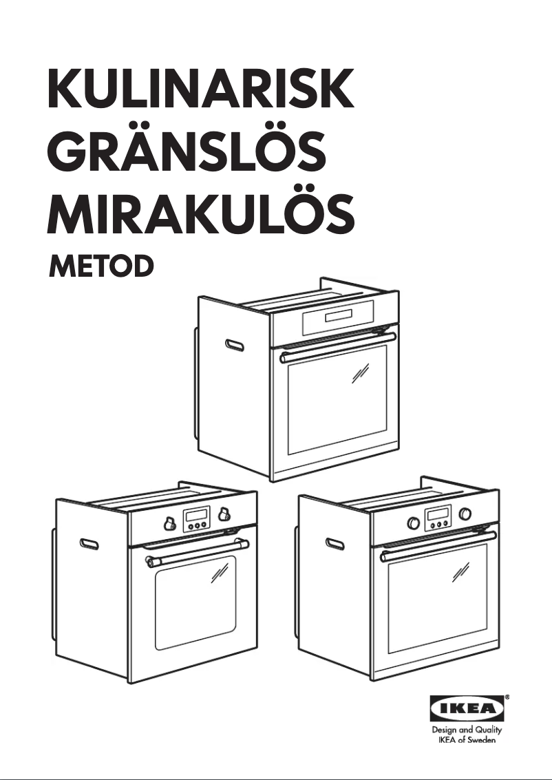 Page 1 de la notice Manuel utilisateur Ikea KULINARISK