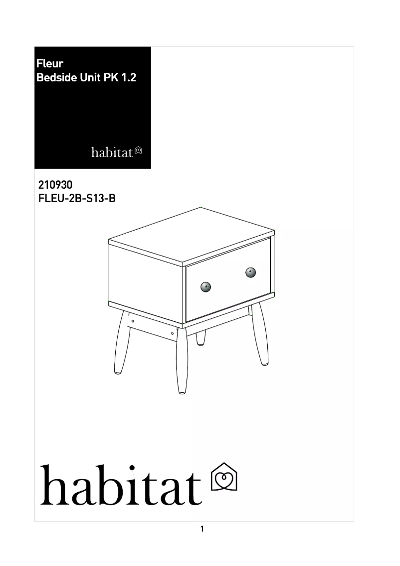 Página 1 del manual Manual de usuario Habitat Fleur