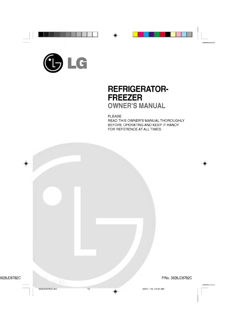 Page 1 de la notice Manuel utilisateur LG GR-652QVC