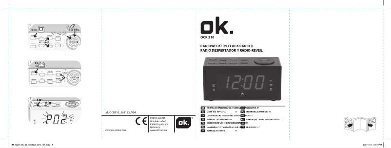 Page 1 de la notice Manuel utilisateur OK OCR 310