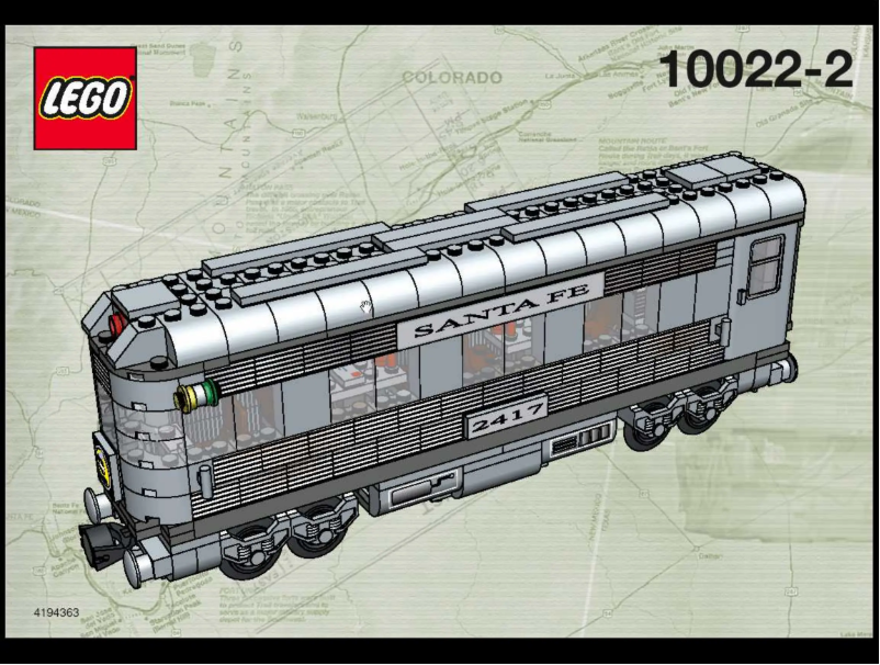 Page 1 de la notice Manuel utilisateur Lego Trains 10022