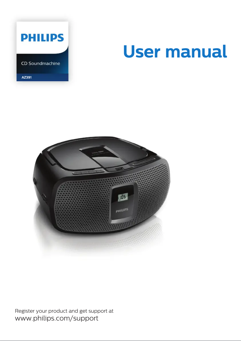Página 1 del manual Manual de usuario Philips AZ391