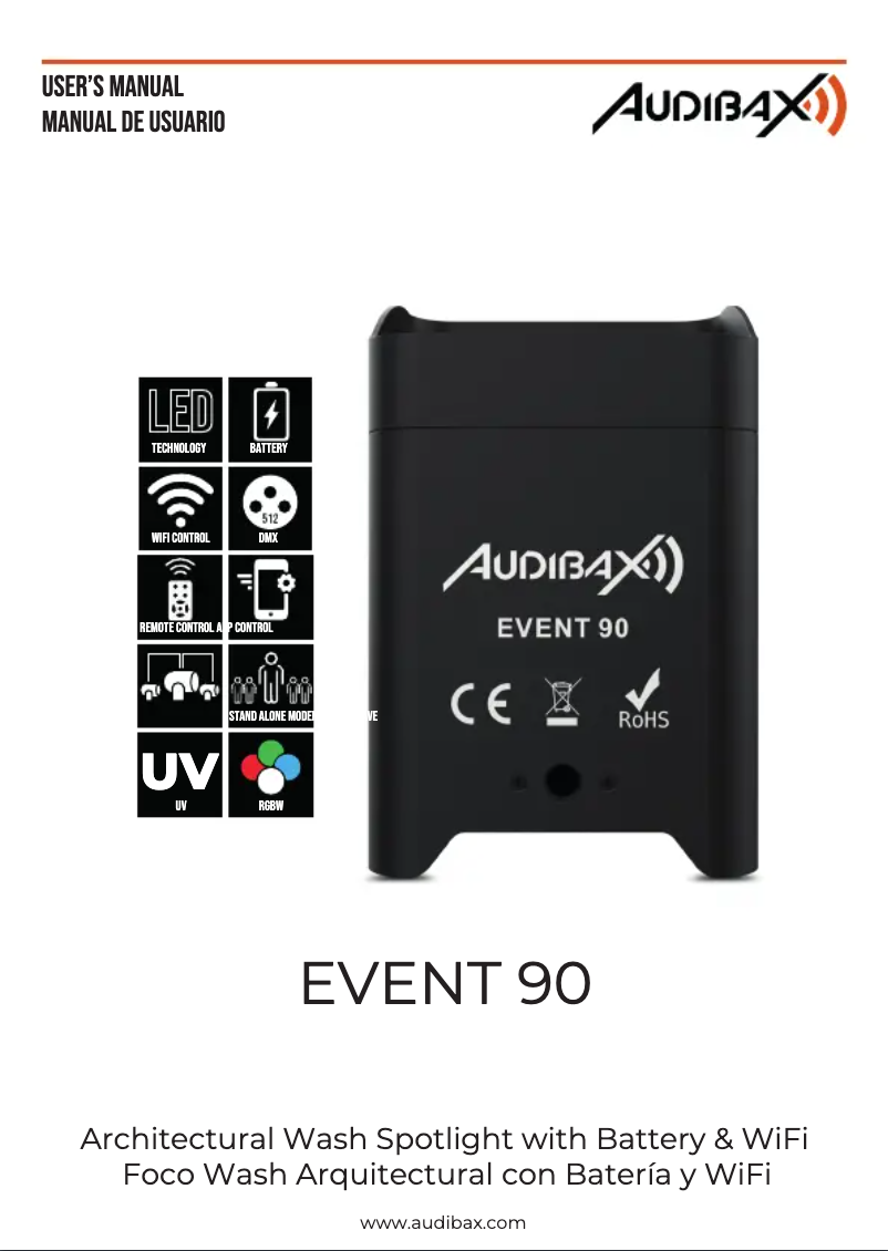 Page 1 de la notice Manuel utilisateur Audibax Event 90