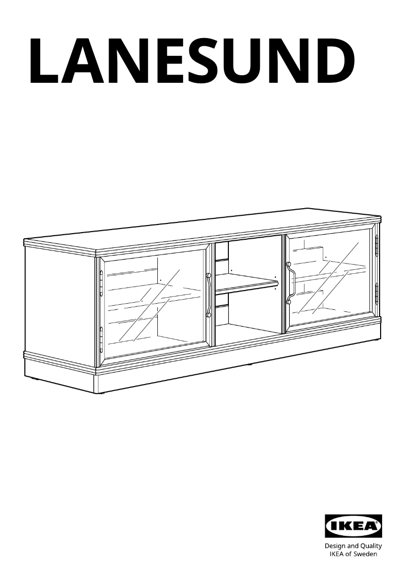 Page 1 de la notice Manuel utilisateur Ikea LANESUND 304.665.54