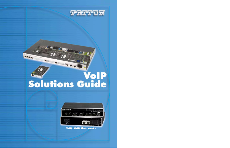 Page 1 de la notice Manuel utilisateur Patton SN4112/JS/EUI