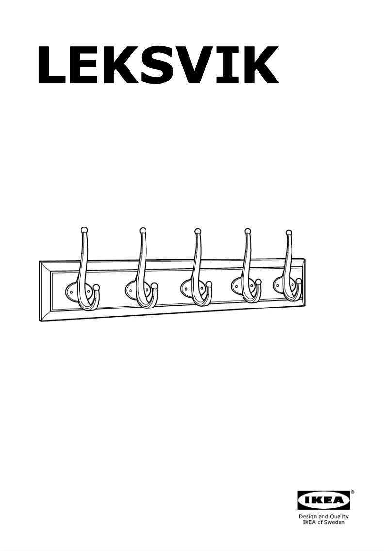 Page 1 de la notice Manuel utilisateur Ikea LEKSVIK
