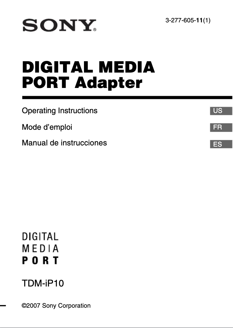 Page 1 de la notice Manuel utilisateur Sony DAV-HDX279W