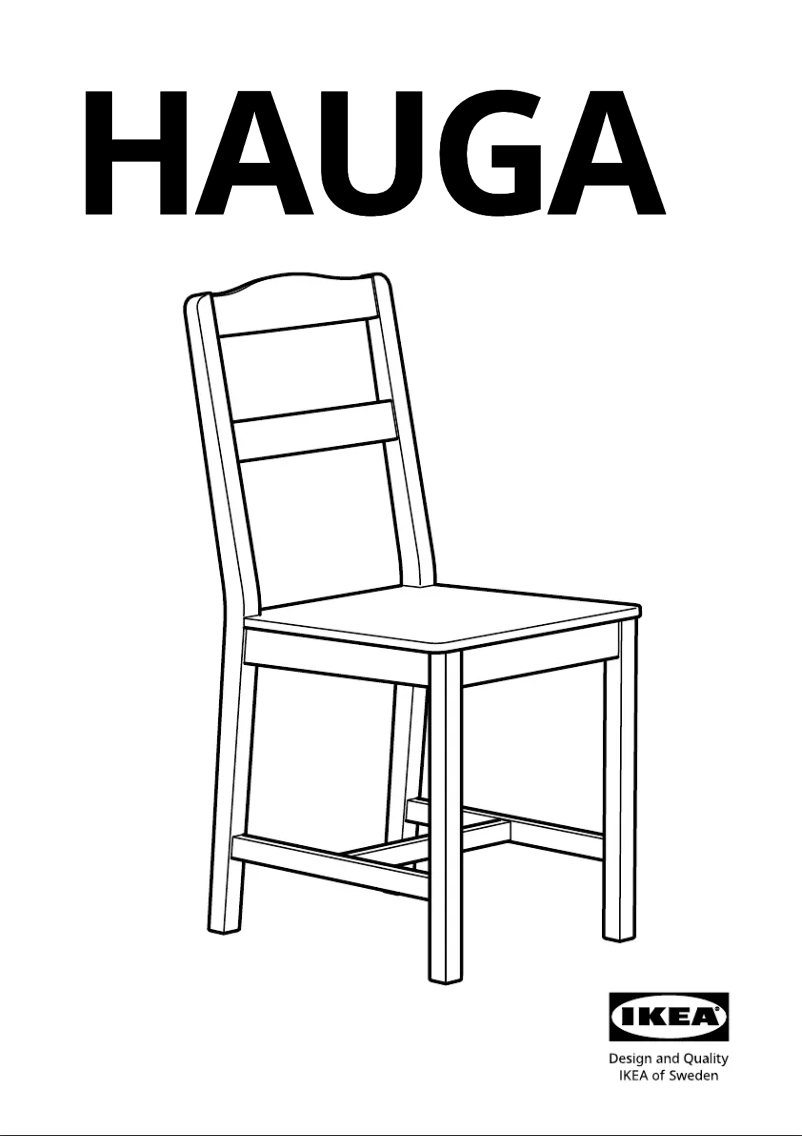 Page 1 de la notice Manuel utilisateur Ikea HAUGA 505.792.15