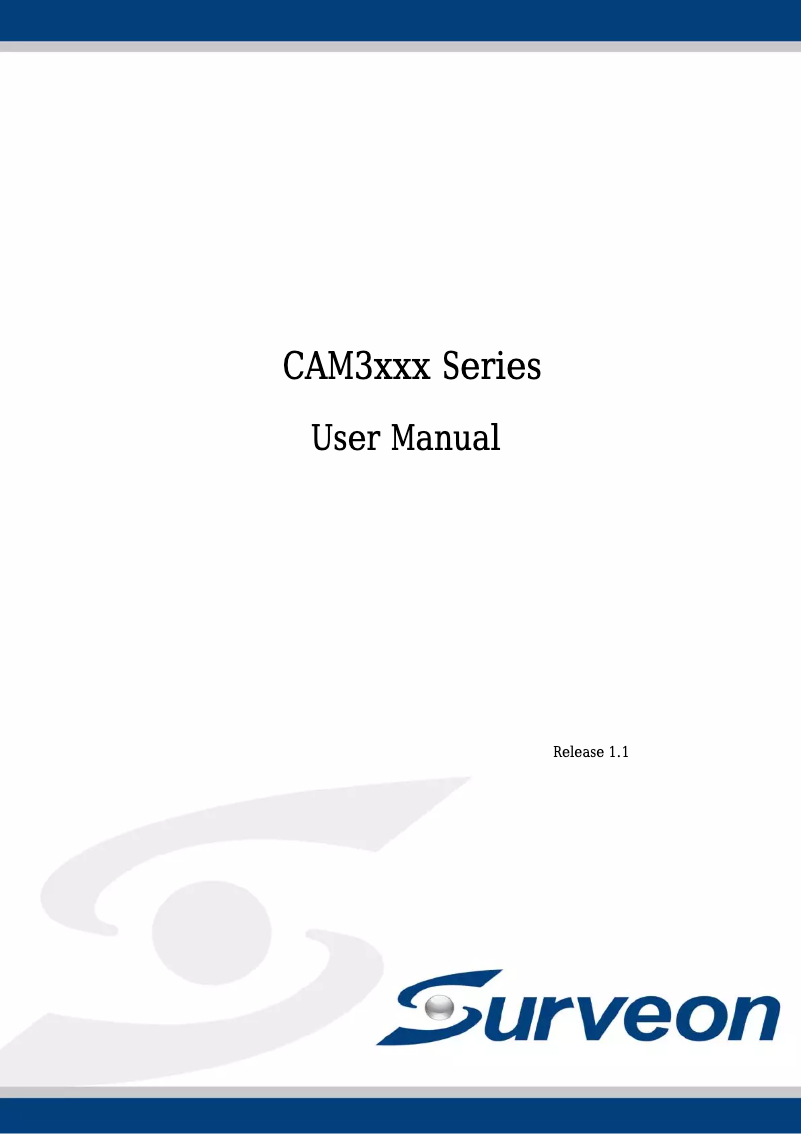 Page 1 of the manual User Manual Infortrend CAM3365