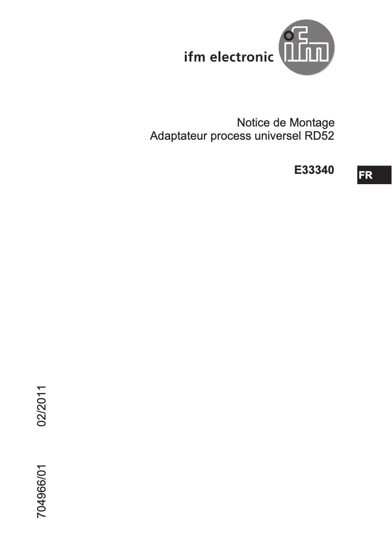 Página 1 del manual Manual de usuario IFM E33340