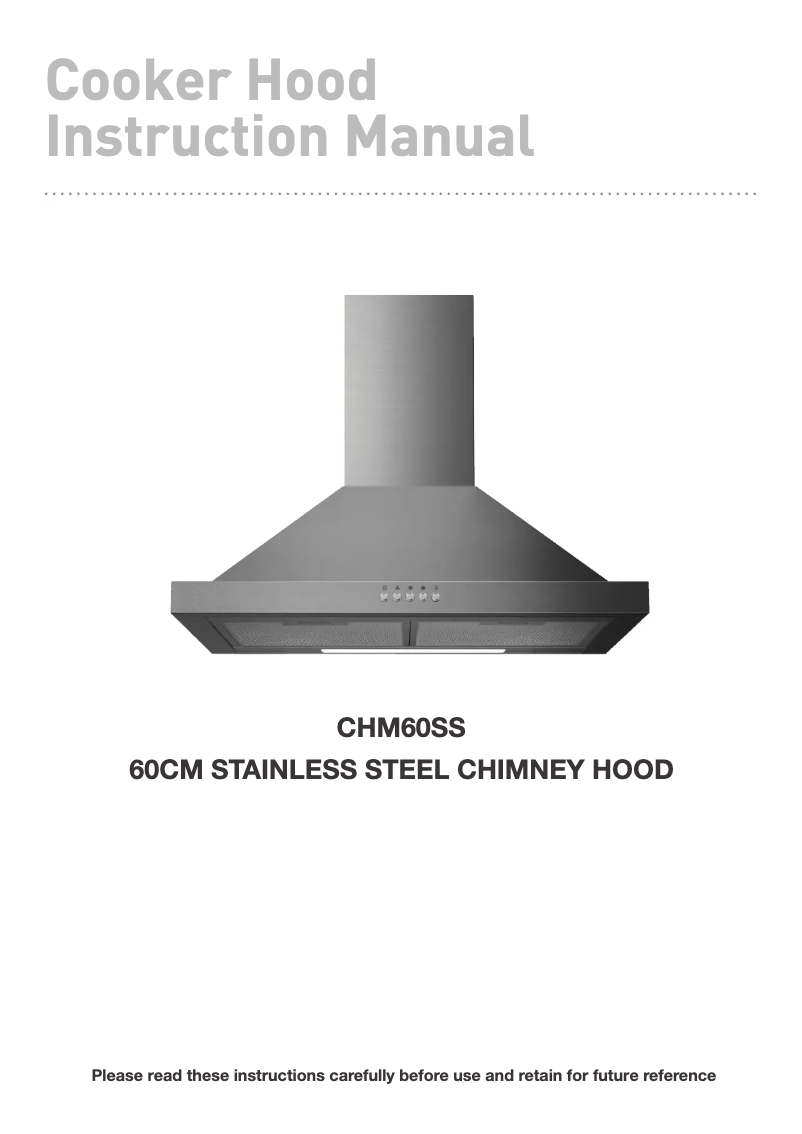 Página 1 del manual Manual de usuario Statesman CHM60SS