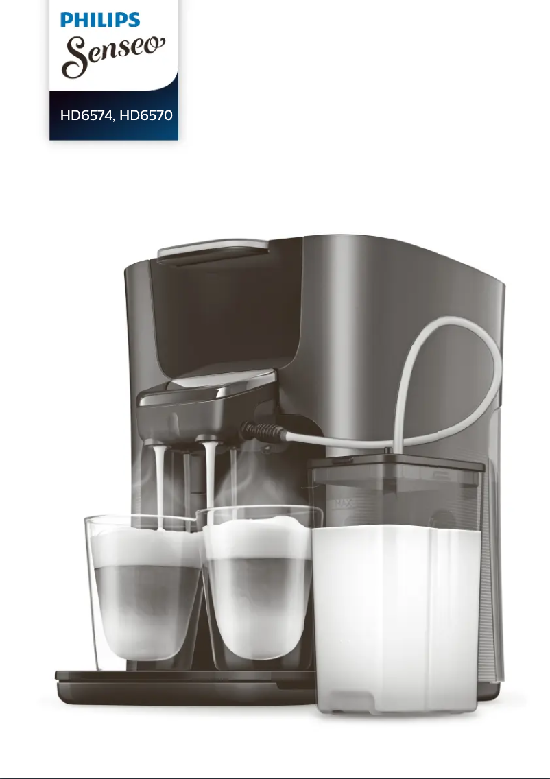 Page 1 of the manual User Manual Philips Senseo Latte Duo HD6570