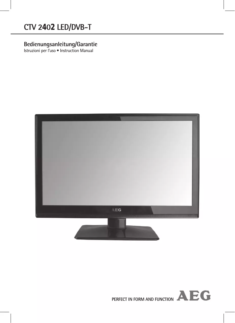 Página 1 del manual Manual de usuario AEG CTV 2402