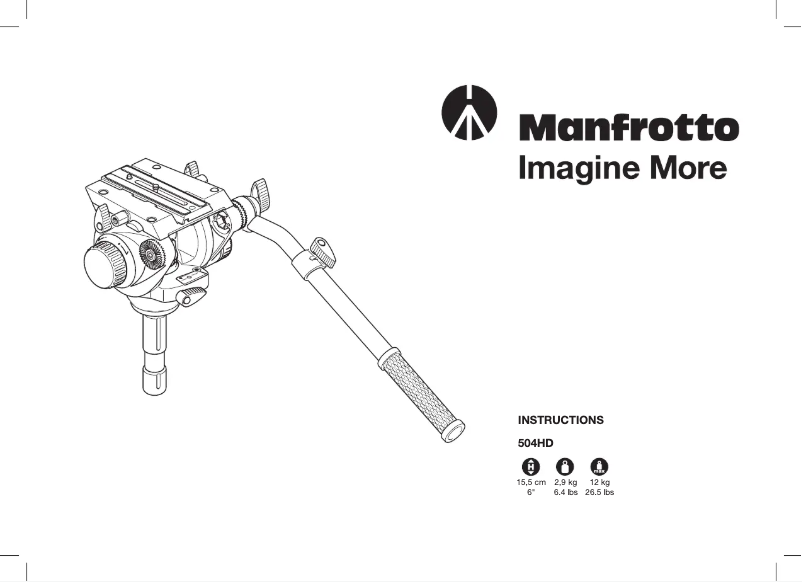 Page 1 de la notice Manuel utilisateur Manfrotto MVK504AQ