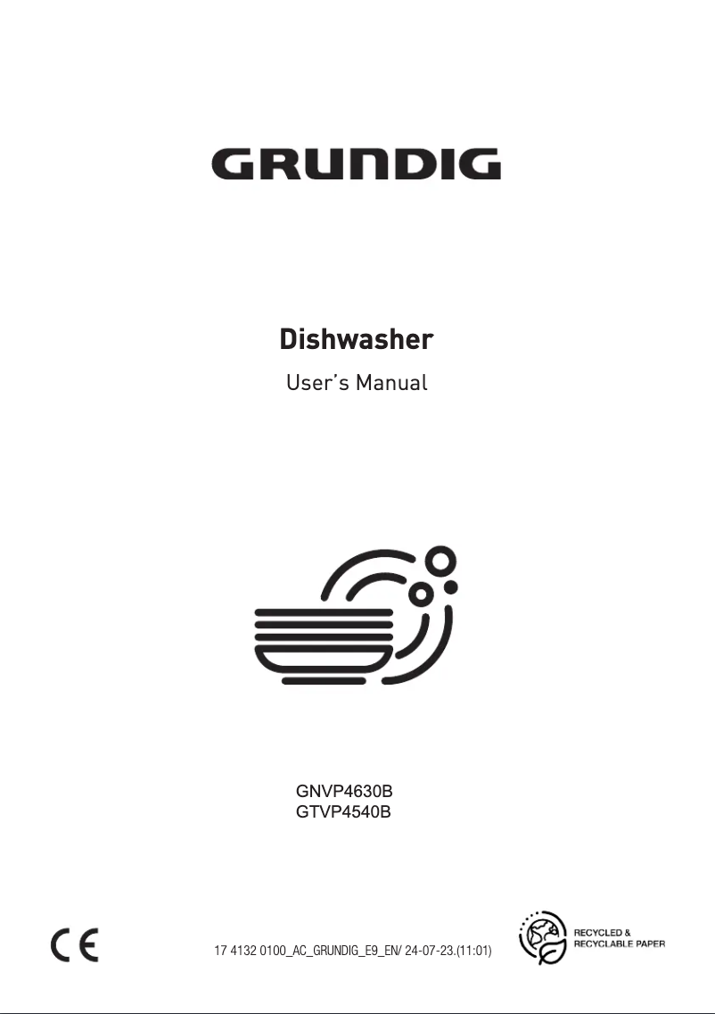 Page 1 de la notice Manuel utilisateur Grundig GTVP4540B