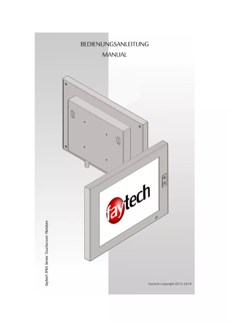 Image de la première page du manuel de l'appareil 10.4" IP65 Touch