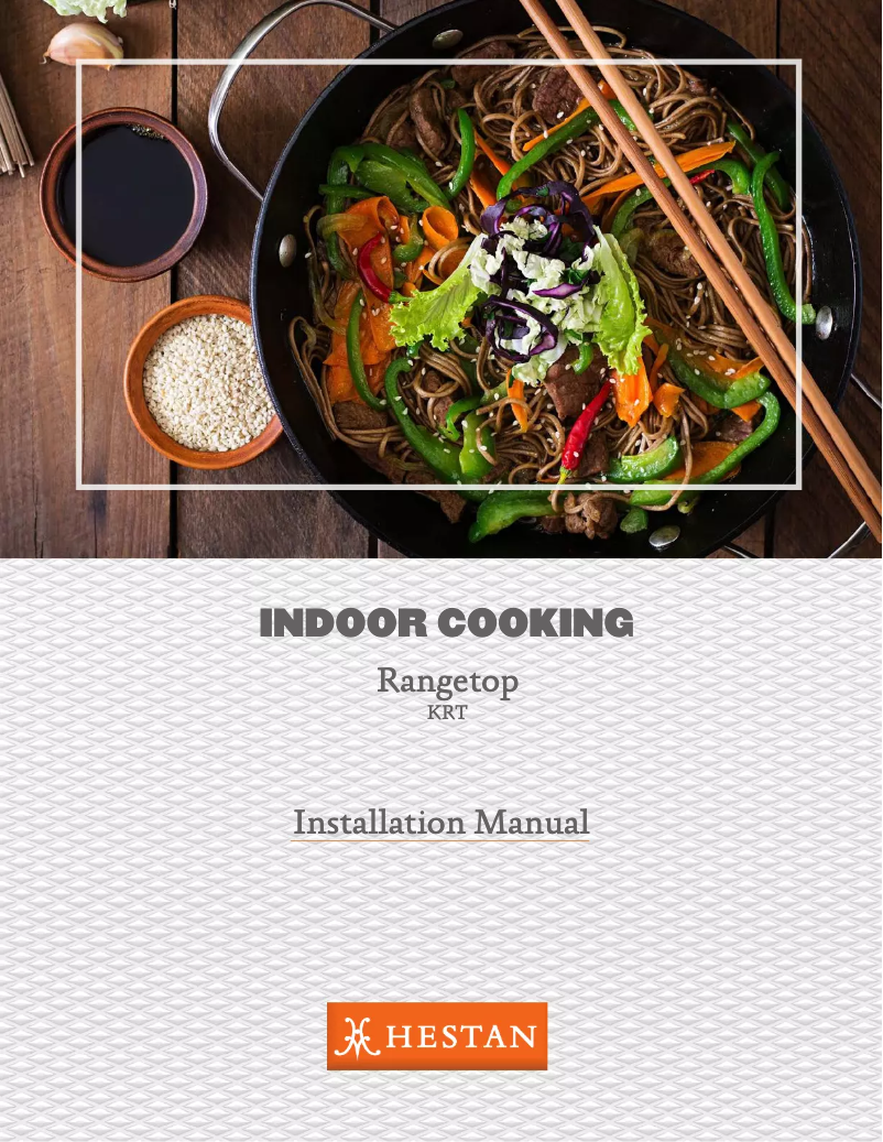 Page 1 de la notice Guide d'installation Hestan KRT484GDNGRD