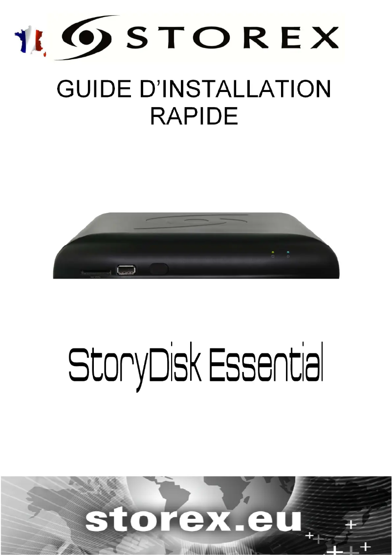 Page 1 de la notice Manuel utilisateur Storex StoryDisk Essential