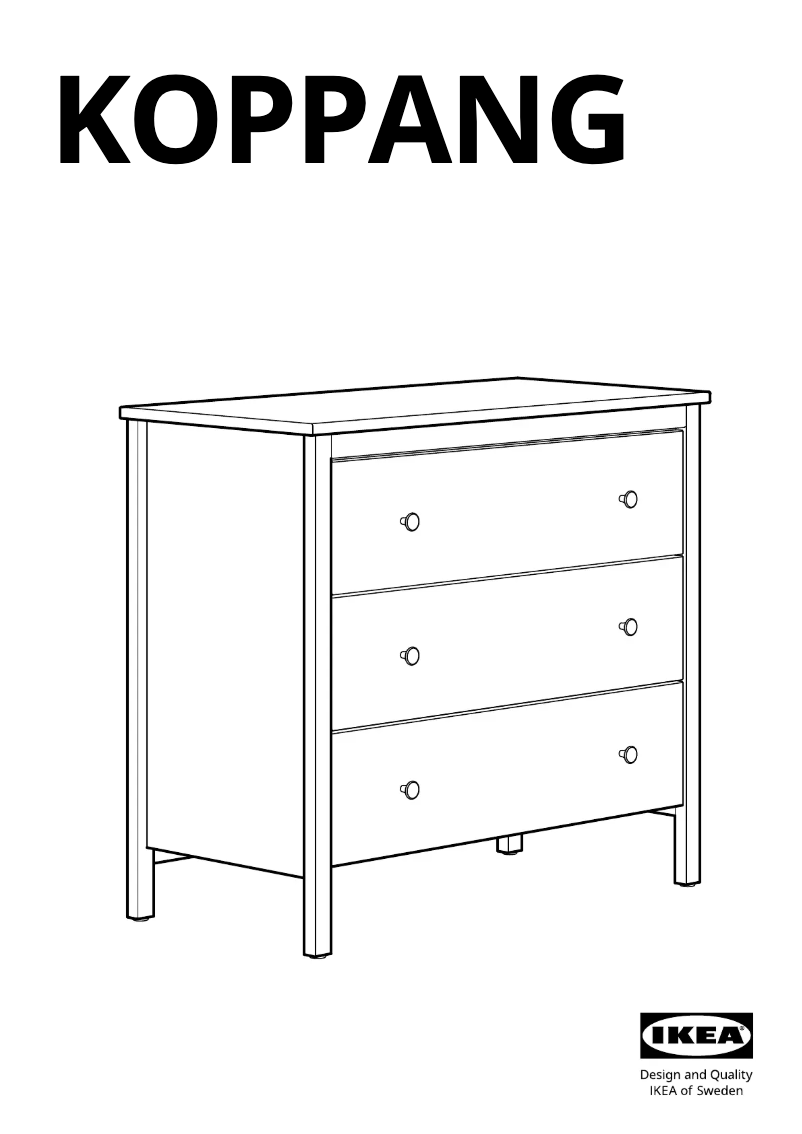 Page 1 de la notice Manuel utilisateur Ikea KOPPANG 305.841.66