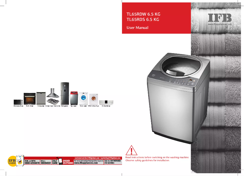 Page 1 de la notice Manuel utilisateur IFB TL65RDS