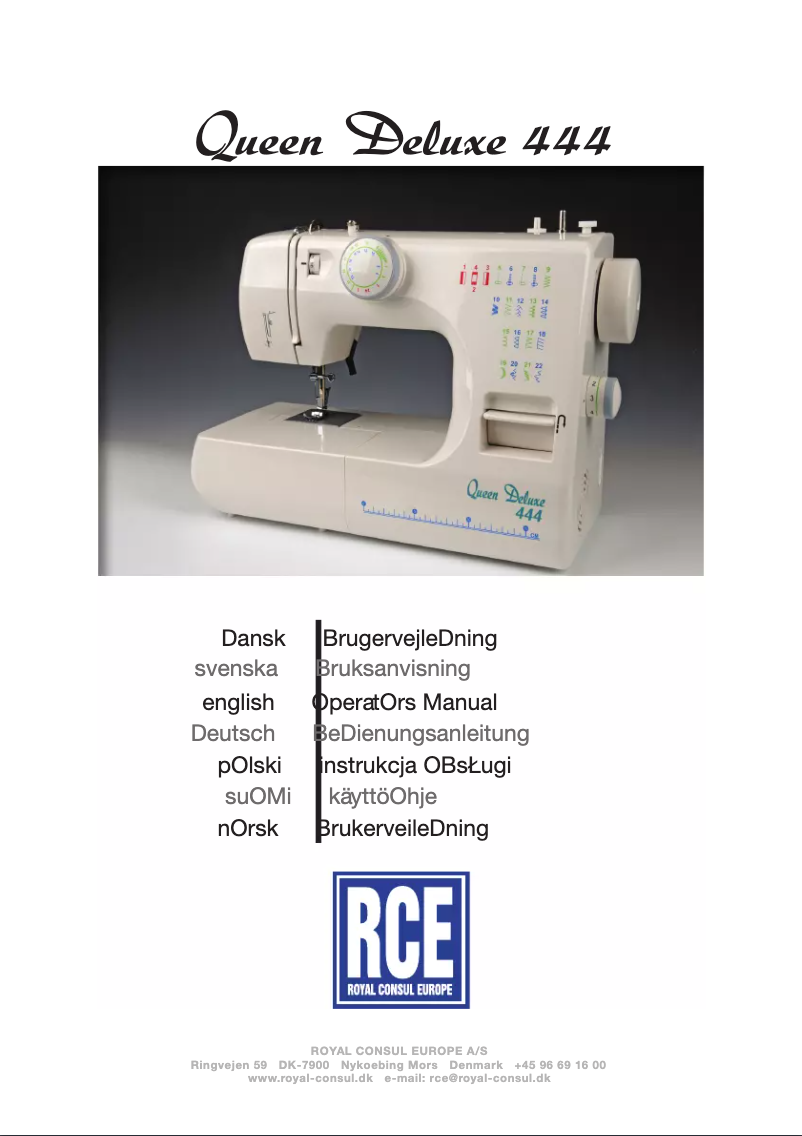 Página 1 del manual Manual de usuario RCE Queen Deluxe 444